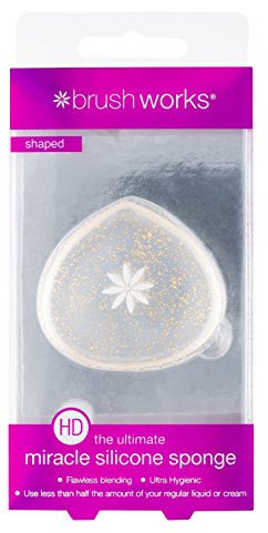 Brushworks HD Silicone Miracle Sponge Shaped - Gold Glitter
