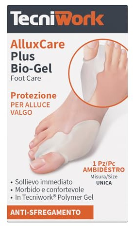 ALLUXCARE PLUS Divaricatore e protettore per Alluce in morbido bio-gel 1 pz