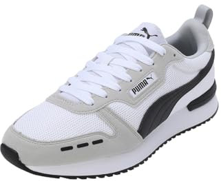 PUMA Homme Puma R78 Baskets, Blanc Puma White Gray Violet Puma Black, 37.5 EU