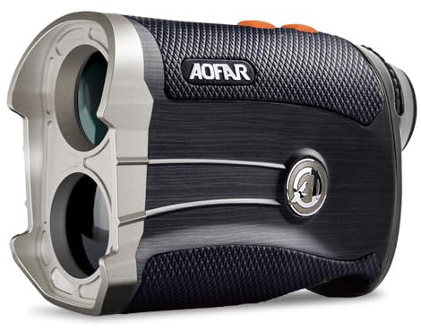 AOFAR Entfernungsmesser Golf&Jagd, GX-2S PRO Dual-Modus einstellbar Laser-Entfernungsmesser, 1000Y, mit Slope On/Off, Flag-Lock mit Vibration, Winkel und horizontalem Abstand, Geschenkverpackt