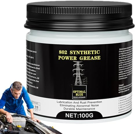 Grasa de cobre, Grasa eléctrica | Pasta conductora de alta temperatura de 100 g,Grasa compuesta automotriz multiusos, lubricante antiagarrotamiento de cobre para conexiones eléctricas