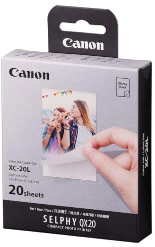 Canon Selphy QX20 Pack Papier et Encre XC-20L