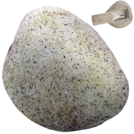 Cachez une clé à l'extérieur de fausses rochers, 4 pouces de simulation de simulation de roche clés à l'extérieur, imperméable caché pour le jardin, géocaching, clés de cour en toute sécurité (style