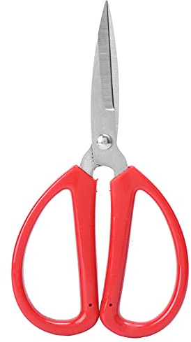 Baxnore Tijeras profesionales de acero inoxidable, resistentes, multiusos, mango ergonómico, multiusos, para manualidades, cocina, costura, tijeras para cortar tela, papel, cuero, (3#)