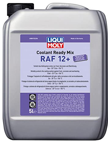 LIQUI MOLY Coolant Ready Mix RAF 12+, 5 L, Produit d'hiver, Protection de refroidissement, SKU: 8810