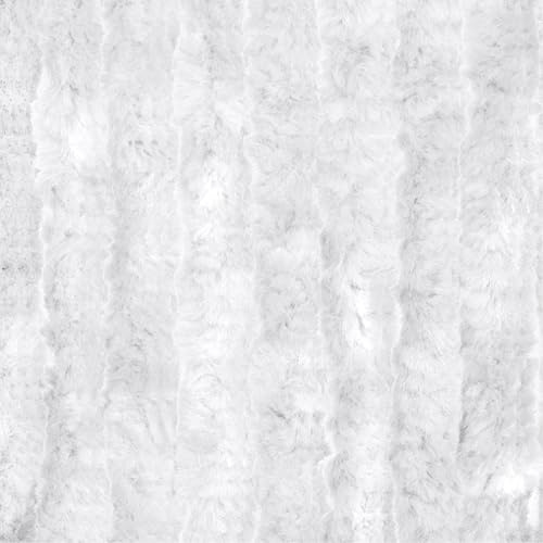 Moritz Rideau en chenille - 90 x 200 cm - Blanc - Rideau de porte - Moustiquaire - Pour camping, caravane