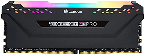 Corsair Vengeance RGB PRO 16GB (1x16GB) DDR4 3600 (PC4-28800) C18 Arbeitsspeicher, AMD Ryzen optimiert – schwarz, CMW16GX4M1Z3600C18
