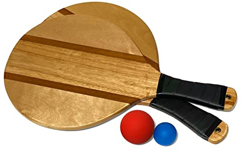 YardGames Premium Cooperative Outdoor Frescobol Game Set with 2 Paddles for Easy Backyard, Beach, or Park Summer Games for All Ages & Skill Levels