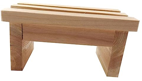 Holibanna Tabouret en Bois Banc à Marches en Bois Escabeaux pour Adultes Petit Escabeau en Bambou Lit Portatif pour Tout-Petit Escabeaux Adultes Tableau Enfant Tabouret en