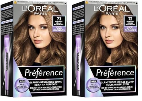 Préférence Cool Blondes 7.1 Kühles Mittelblond (Hamburg) (Packung mit 2)