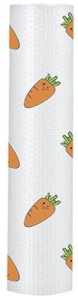 DimyFew Kitchen Cabinet Mats, Refrigerator Shelf Liners, Anti-Slip EVA Drawer Protector, Carrots