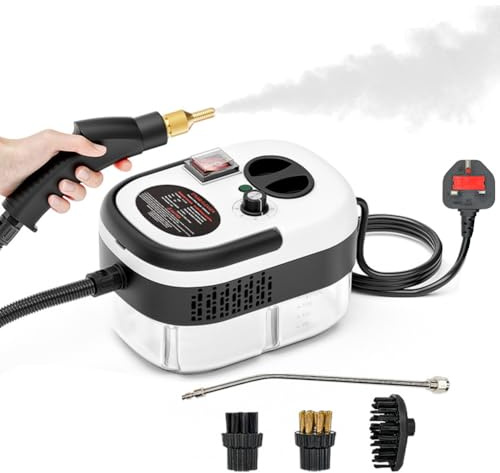 Hand Held Steamer For Cleaning: 2500w 1200ml High Pressure Steam Cleaner, Wall Paper Steamer Stripper, 10s Fast Heating Wallpaper Remover, Multi-surface Steamer For Dirt Grease Grout Tile