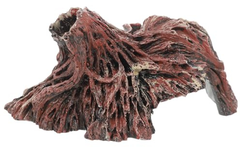 Cabilock Escondite para Reptiles de Resina Textura Piel de Reptil, Cueva Decorativa para Terrario, Refugio Oscuro para Lagartos y Tortugas, Decoración Natural para Hábitat de Reptiles