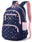 IvyH Cartable Fille Primaire, Sac à Dos Décontracté Léger pour École, Ordinateur Portable et Voyage - Motif de Feuilles Colorées
