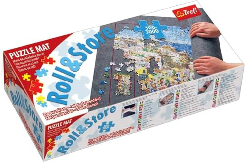 Trefl TR60986 500-3000 Pour Transporter et Ranger des pièces de Puzzle, Tapis Avec Velcro Solide, Grande Taille, Farbig