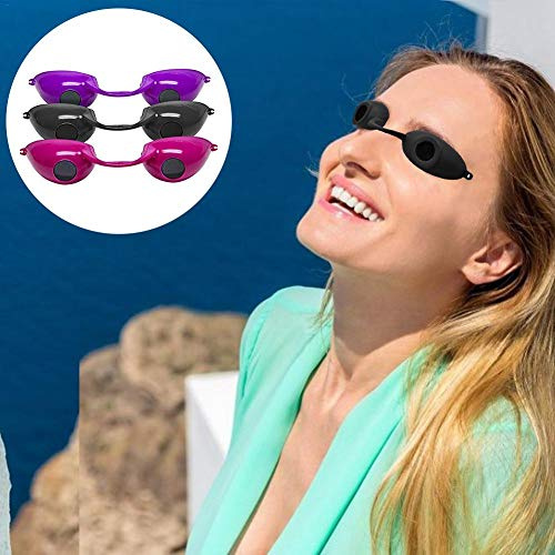 Dedeka Occhiali protettivi anti UV, occhiali da sole UV, occhiali di sicurezza solarium, colori casuali
