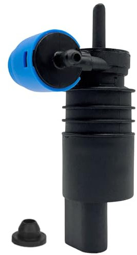 AUTOZOCO - Bomba de agua de lavado parabrisas azul - lavado de parabrisas - bomba limpia lunas - OEM 1J6 955 651 - recambio compatible - recambio