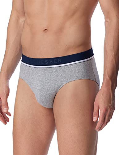 Schiesser Herren 3 PACK Slips Bio Baumwolle Multipack - 95/5 Organic, sortiert 3_179571, 6/ L