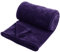 Hafaa Fleece Blanket and Throws 400 GSM Fluffy Sofa Throw Blanket - Extra Soft Cozy Blankets for Bed Versatile Warm Throws for Sofas and Couch Throw/Single, Purple, 130x150cm