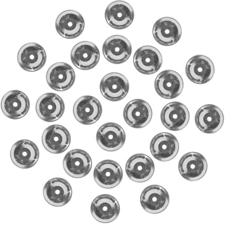 ibasenice 50stücke Teiliges Jazz Schlagzeugbecken Tragbare Übungsbecken Für Drumset Langlebige Metallbecken Mit Präziser Verarbeitung Innenloch