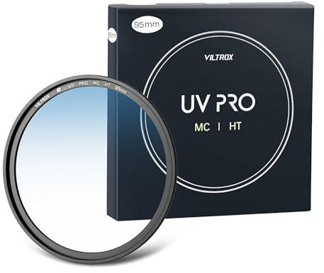 VILTROX Filtro UV MC da 95mm, MC Filtro di protezione UV 18 rivestimenti multistrato UHD, rivestimento nano, filtro UV ultra sottile resistente ai graffi per obiettivo fotocamera da 95mm