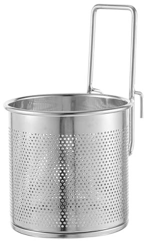 DEARMAMY Panier À Pâtes Passoire À Nouilles En Acier Inoxydable Panier 10 Cm Cuillère À Marmite Riz Ramen Passoire Paniers De Friteuse Tamis À Mailles Passoire Alimentaire Pour La Cuisson