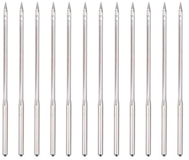 JIHUOO Lot de 12 aiguilles de rechange pour alêne de couture et de cuir pour réparation de chaussures, aiguilles de rechange pour laçage et couture
