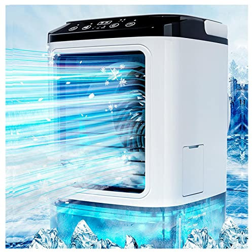 VVLXRIC Portable Aircon 3 velocità USB Rinfrescatore D Aria Ad Acqua Mini Silenzioso Ventilatore del Condizionatore d'Aria Condizionatore Portatile Acqua Aria per Casa,Ufficio,Dormitorio