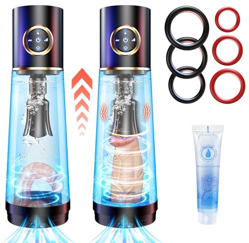 Penispumpe Sex Spielzeug für die Männer - Penis Pumpe Masturbator Erotisches Sexspielzeug, Men solo Penies.verlangerung Vibratorensets Blowjob Toy, Vakuumpumpe Vagina sucking Masturbatoren Elektrisch