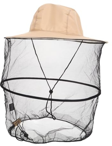 HEMOTON Cappello Apicoltore Pieghevole Con Ampia e Rete Attrezzatura Protettiva Per Api Copricapo Ventilato Per Apicoltura Accessorio Da Lavoro All Aperto
