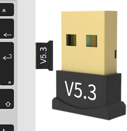 bluetooths USB Ordinateur - Dongle Audio sans Fil, Adaptateur sans Pilote | 5.3 Pilation de récepteur de l'émetteur pour écouteur pour Ordinateur Portable, Haut-Parleur, périphérique de Streaming PC,