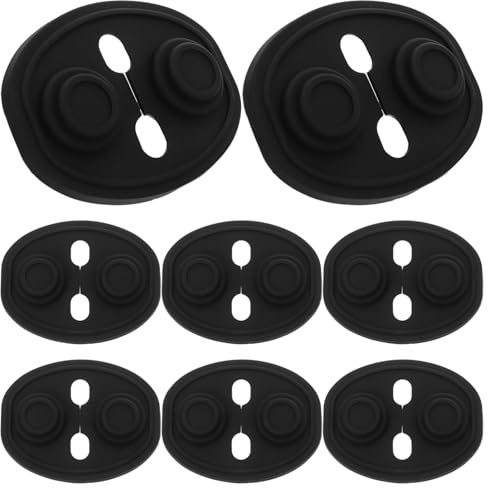 Outanaya 8pcs Car Door Lock Protection Pad Silicone Vehicle Door Lock Guard Self Adhesive Silent Automotive Latch Protector Stopper Replacement