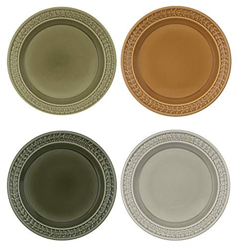 Portmeirion Home & Gifts BA05053 Set of 4 Dinner Plates, Ceramic