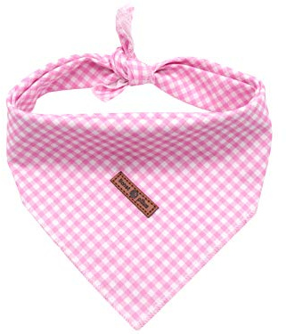 lionet paws Pink Cute Comfortable Cotton Dog Cat Bandana Triangle Scarf for Small Medium Large Dog Girl