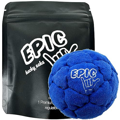 Epic Hacky Saks Classic Footbag Hacky Sack Bälle für Erwachsene und Kinder, Blau