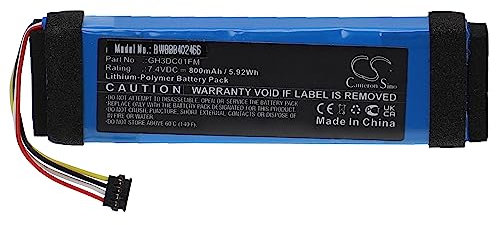 vhbw Akku Ersatz für Xiaomi GH3DC01FM für Videokamera Camcorder (800 mAh, 7,4 V, Li-Polymer)