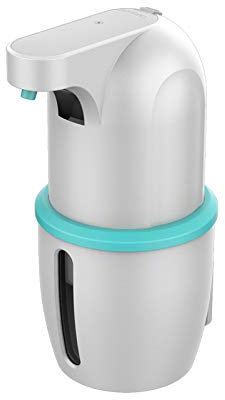 Frefgikty Dispenser automatico di sapone, dispenser di disinfettanti per le , montaggio a parete, dispenser di sapone in schiuma per uffici - blu