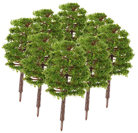 minkissy Scenery Model Trees 20pcs Mini Trees for Craft 1:100 Scale Perfect for Decor