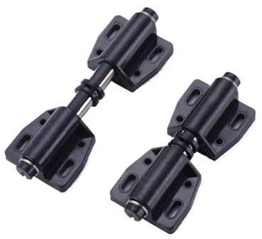 8X 4X Skåpstoppare Tryck for att öppna Touch Catch Stop Tyst Closer Dämpare Buffer Köksskåpsdörr (Color : 4 Sets- Black)