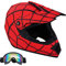 HaTur Motocross Helm Motorrad Helm DOT Fullface Helm Motocross Fahrradhelm Off Road Dirt Bike Helm mit Schutzbrille für Unisex Jugend Kinder (M)