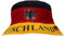 Fan-Set Deutschland – Best of Fanartikel Germany - Deutschland Flagge Fahne, Autofahnen, Sonnenhut, Hawaii Kette, Blinky, Gesichtstattoo Deutschlandset (Fischerhut)