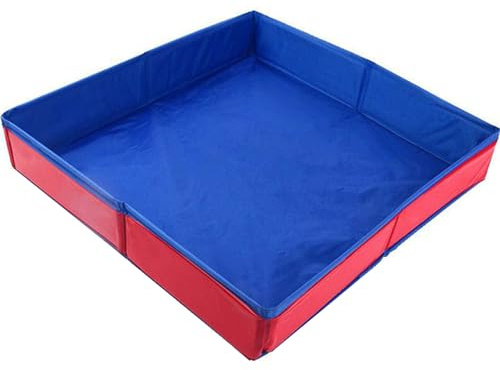 Table de Sable 19, 69 x 19, 69 x 3, 15, boîte de Sable Pliante en PVC, boîte d'extérieur sûre, Jouets Plateau Amusant, Jouets sensoriels éducatifs pour Enfants