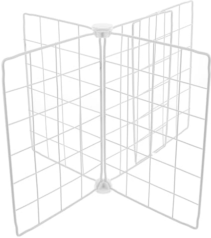 SHINEOFI Separador Metálico para Congelador y Frigorífico Divisor de Hierro Ajustable 42-56 CM Largo X 41 CM Ancho X 32 CM Alto Rejilla Ventilada para Organización y Almacenamiento en