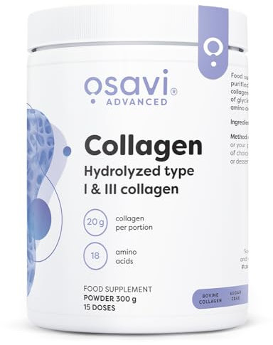 Osavi - Collagen Peptides | Hydrolysiertes Kollagen Typ I & III aus Rind - Reines Proteinpulver für eine bewusste Ergänzung im Alltag | Neutral - 300 g