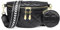 HNOOM Bauchtasche Damen Umhängetasche aus Veganem PU-Leder – Leichte Crossbody Bag mit Verstellbarem Gurt– Elegante Gürteltasche für Reisen, Alltag, Festivals – Inkl. Abnehmbarem Münzfach (A-Schwarz)