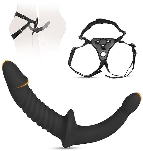 BDSMAGE Diloschwanz für frauen,Strap on Doppeldildo,Umschnallpenis,Strap On Umschnall für Frauen,Dildo Set,Anal dildo Umschnalldilodo Realistic Dildo Doppeldilos für Frauen