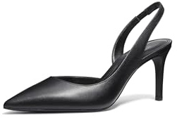 Michael Kors 40R4HNMP1L-001 Alina Flex Sling Pump Donna, Black EU 37