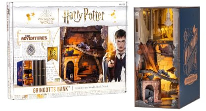 Revell Tiny Adventures, Harry Potter Gringotts Bank, Magic Miniature World, Handmade Bookend, Perfect for Collectors and Harry Potter Fans