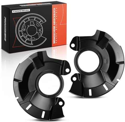 Frankberg 2x Placa de anclaje Placa antisalpicaduras del disco de freno Eje delantero Compatible con Accent IV Sedán RB Rio III UB Rio III Hatchback Van UB Rio III Sedán UB 517551R000
