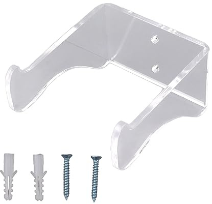 Hapivida, Guitar Wall Mount Hanger Multipurpose Transparent Acrylic Hook para Guitarra, Soporte para Pared Montaje de Acrilico, para Violin Erhu Ukulele, Soportes para Instrumentos